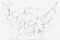 Studie - Abstrakt, 2004, 29,5x42cm, Bleistift auf Papier