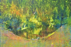 Fischtal, 2012, 120x100cm, oil and tempera on nettle