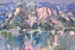 Lake Sagang, 2011, 80x100cm, oil on canvas
