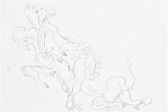 Disparates - Herbivore and Predator, 2008, 25x35cm, pencil, pastel and ink