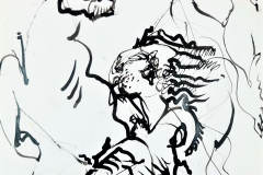 Disparates - Herbivore and Predator, 2008, 42x29.5cm, pencil, pastel and ink