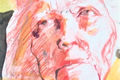Face - Gate to the Soul, 2005, 35.3x24.8cm, pencil, pastel and watercolours on paper