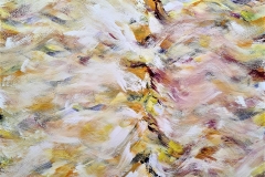 Sea of Light: Let the Gold flow, music: Chamin, 2021, 170x130cm, oil and tempera on canvas