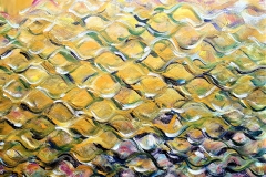 Nirvana: Let the Gold flow, 2021, 120x150cm, tempera on canvas