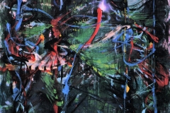 Without Title, 2001, 110x140cm, oil and tempera on nettle