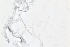 Disparates - Herbivore and Predator, 2008, 36x29.6cm, pencil, pastel and ink