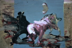 Stierkampf, 2004, 63x89cm, Öl und Tempera auf Karton