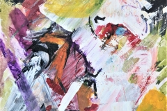 Gesicht - Tor zur Seele, 2005, 39,7x29,8cm, Pastell, Tusche, Acrylfarbe und Aquarell auf Papier
